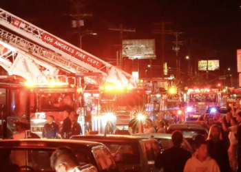 Fire destroys business in North Hills, displaces dozens of neighboring residents