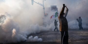 Protesters demand immigration agents leave Minneapolis after fatal shooting