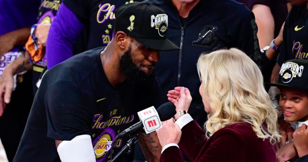 LeBron James downplays reported rift with Jeanie Buss: ‘It’s always been respect’