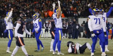 Harrison Mevis field goal lifts Rams to overtime playoff win over Bears