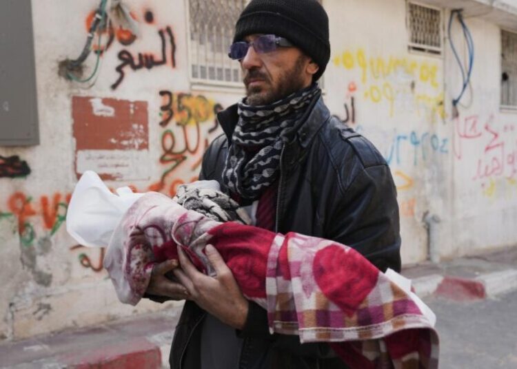 Baby dies from cold in Gaza as leaders meet to discuss Trump’s Board of Peace