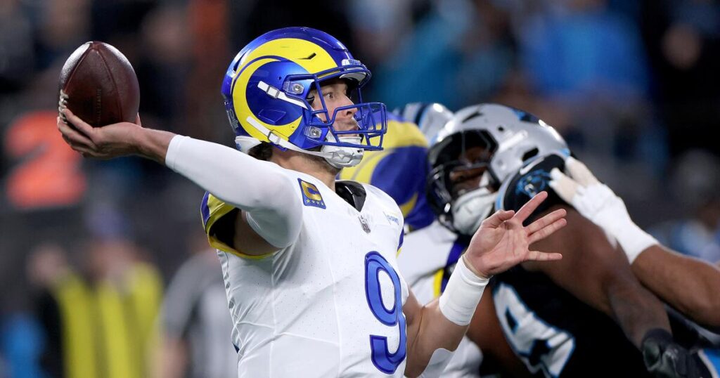 Matthew Stafford proves he’s L.A.’s most important athlete in Rams’ messy win