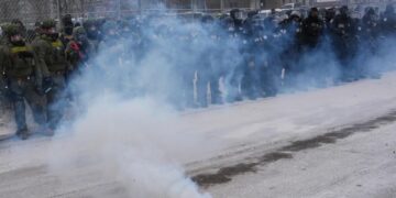 Judge rules federal agents in Minneapolis immigration operation can’t detain or tear-gas peaceful protesters