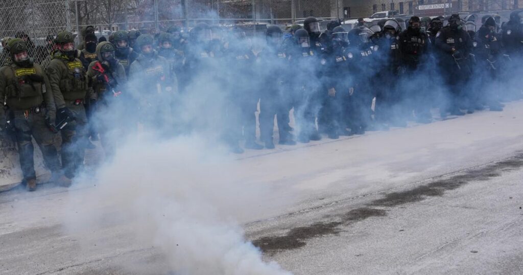 Judge rules federal agents in Minneapolis immigration operation can’t detain or tear-gas peaceful protesters