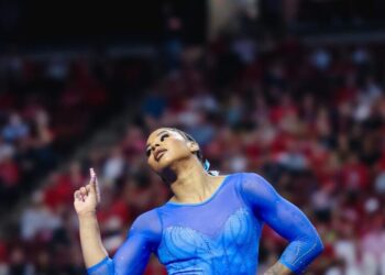 Jordan Chiles shines but UCLA finishes third in competitive Collegiate Quad meet