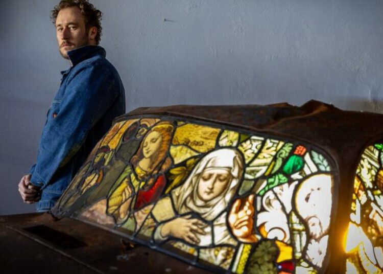 This artist turned burned Porsches from the L.A. fires into symbols of hope
