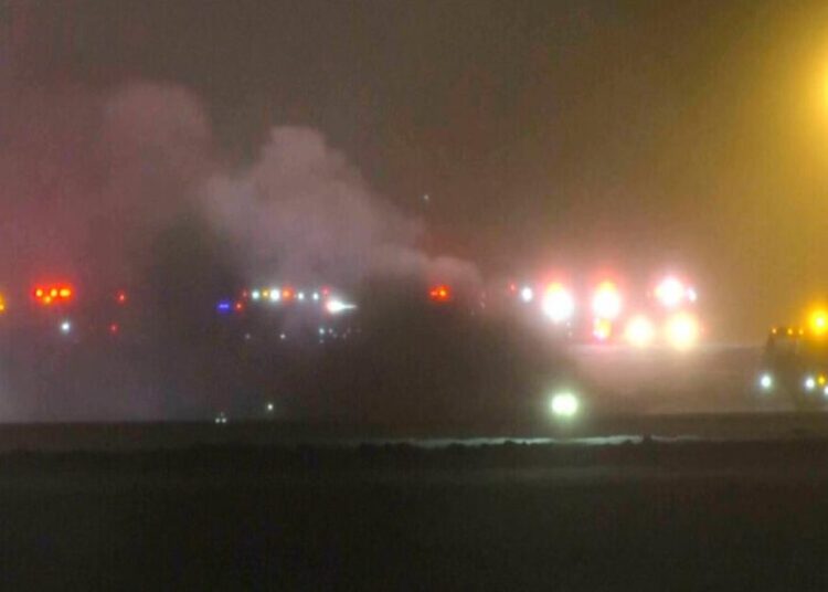 Federal Aviation Administration says 7 killed, 1 survived jet crash in snow in Bangor, Maine