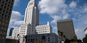 L.A. City Hall rotunda, windows, menorah display damaged in New Year’s Day break-in