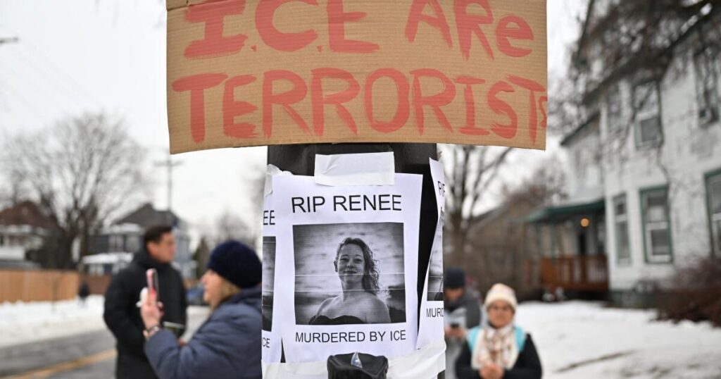 Wife of Minnesota woman killed in ICE shooting: ‘We had whistles. They had guns’