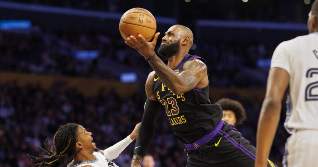Luka Doncic and LeBron James help fuel late Lakers surge in win over Grizzlies
