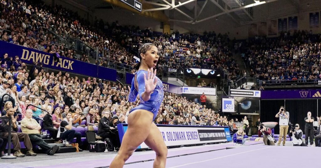 UCLA gymnastics freshmen learn from Jordan Chiles and from competing
