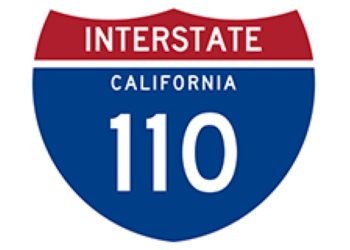 SUV strikes, kills a pedestrian walking on the 110 Freeway