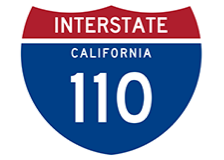 SUV strikes, kills a pedestrian walking on the 110 Freeway