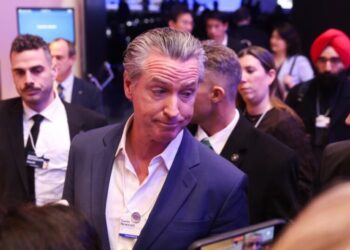 Newsom, on world stage, accuses Trump of trying to suppress dissent