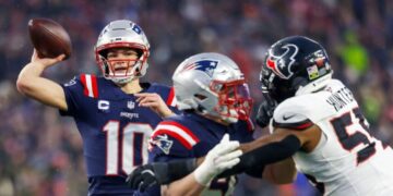 Drake Maye powers Patriots past Texans and into AFC championship game
