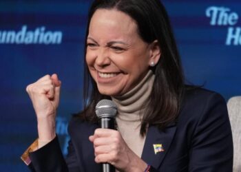 Venezuelan opposition leader is confident about return of democracy but says little of her plans