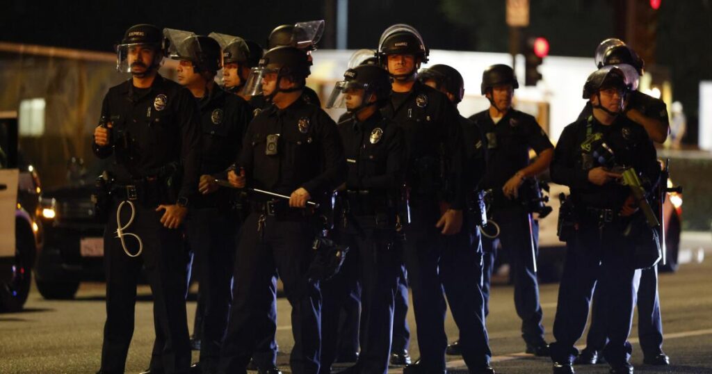 Federal judge bars the LAPD’s use of some ‘less-lethal’ weapons at protests