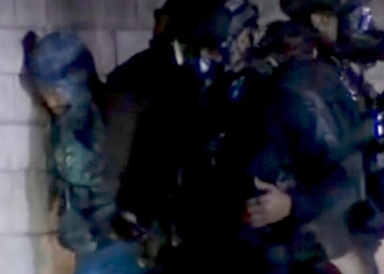 Suspected L.A. copper wire thief goes into a manhole and refuses to come out