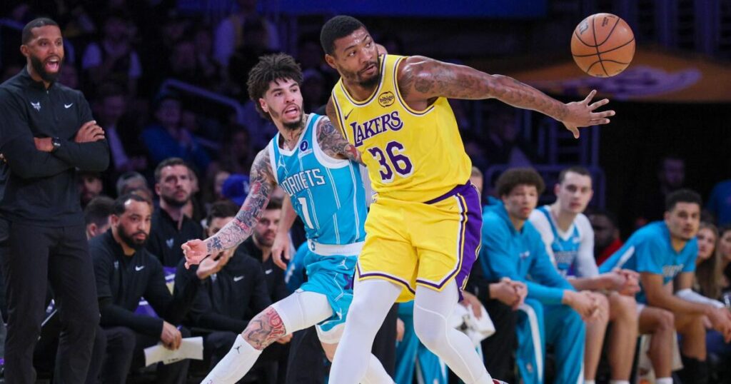 Lakers’ defensive issues once again prove costly in loss to Hornets