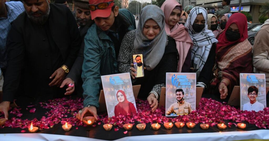 Death toll in Pakistan shopping plaza fire rises to 67, officials say