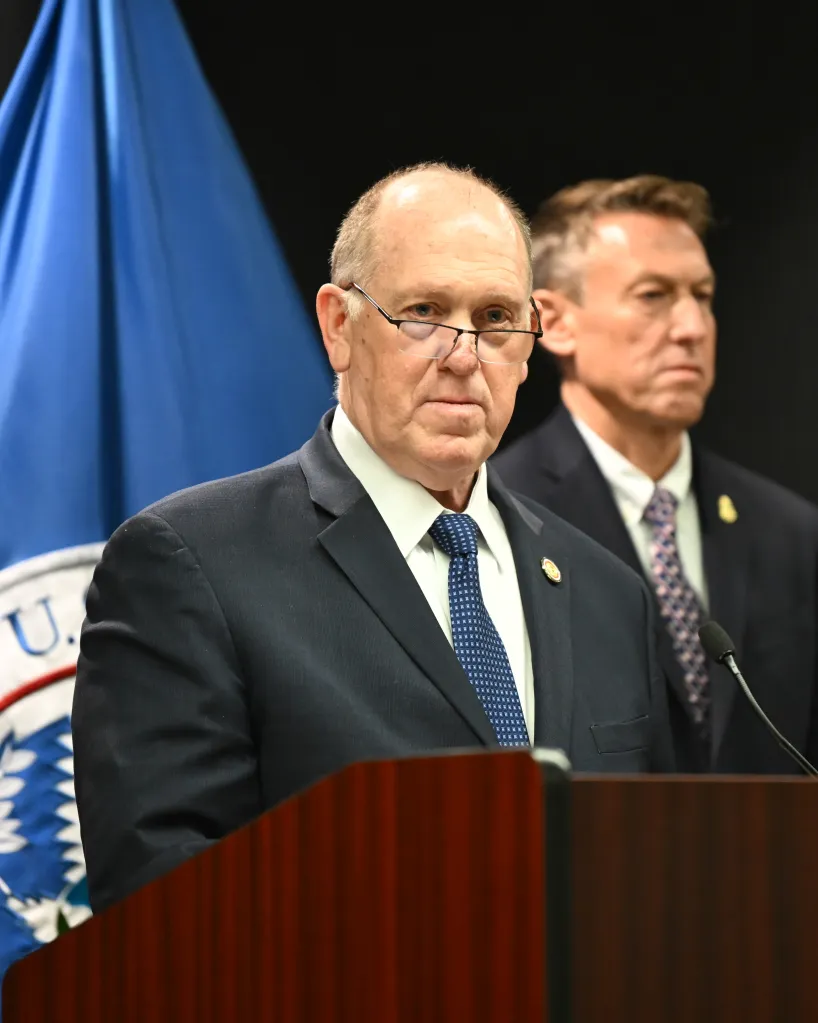 White House border czar Tom Homan speaks at a news conference in Minneapolis, Minnesota, on Jan. 29, 2026.