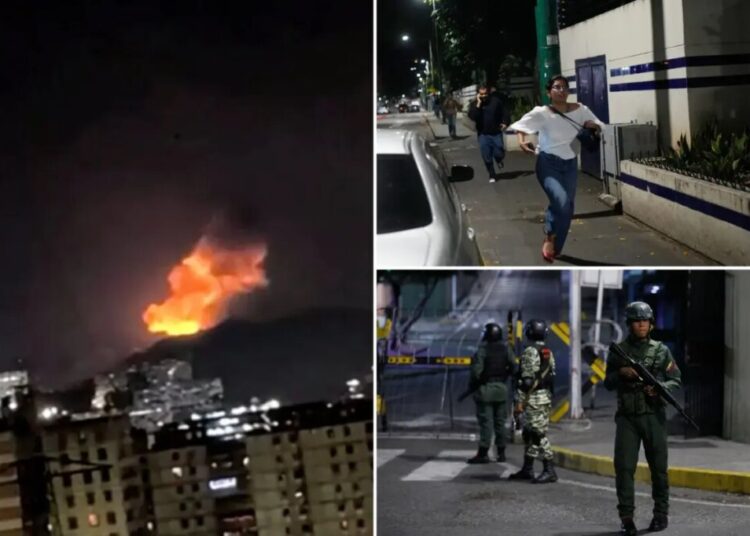 At least 7 explosions and low-flying aircraft are heard in Venezuela’s Caracas