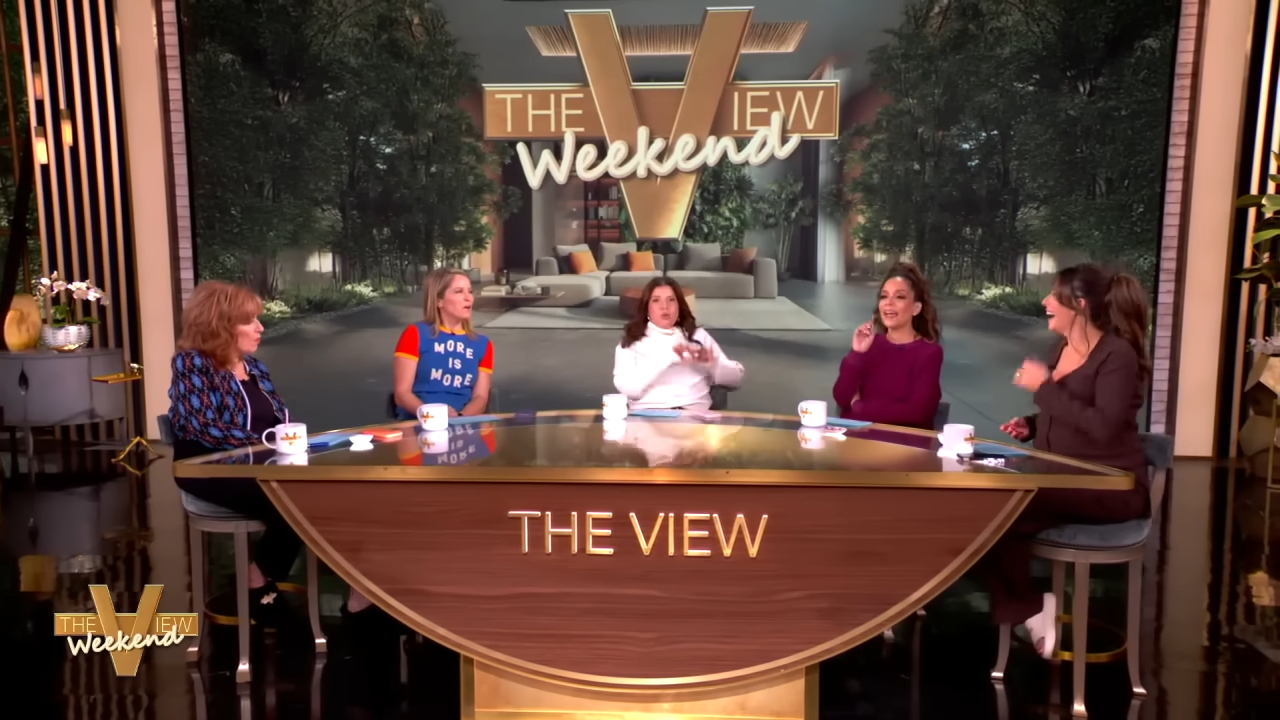 The hosts of The View Weekend discussing 