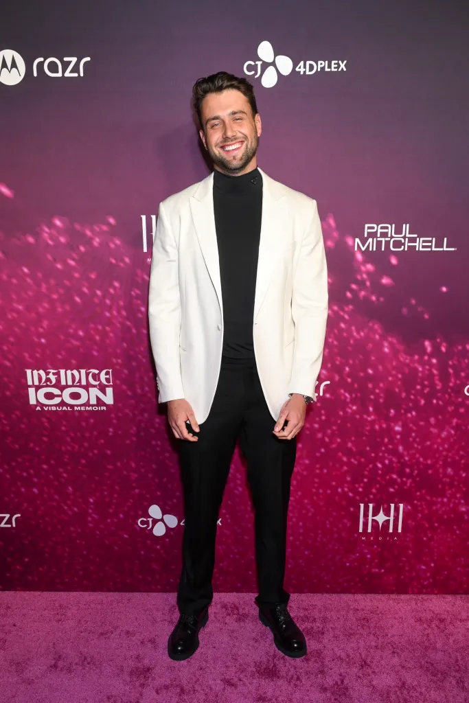 Harry Jowsey attends a premiere for the documentary 