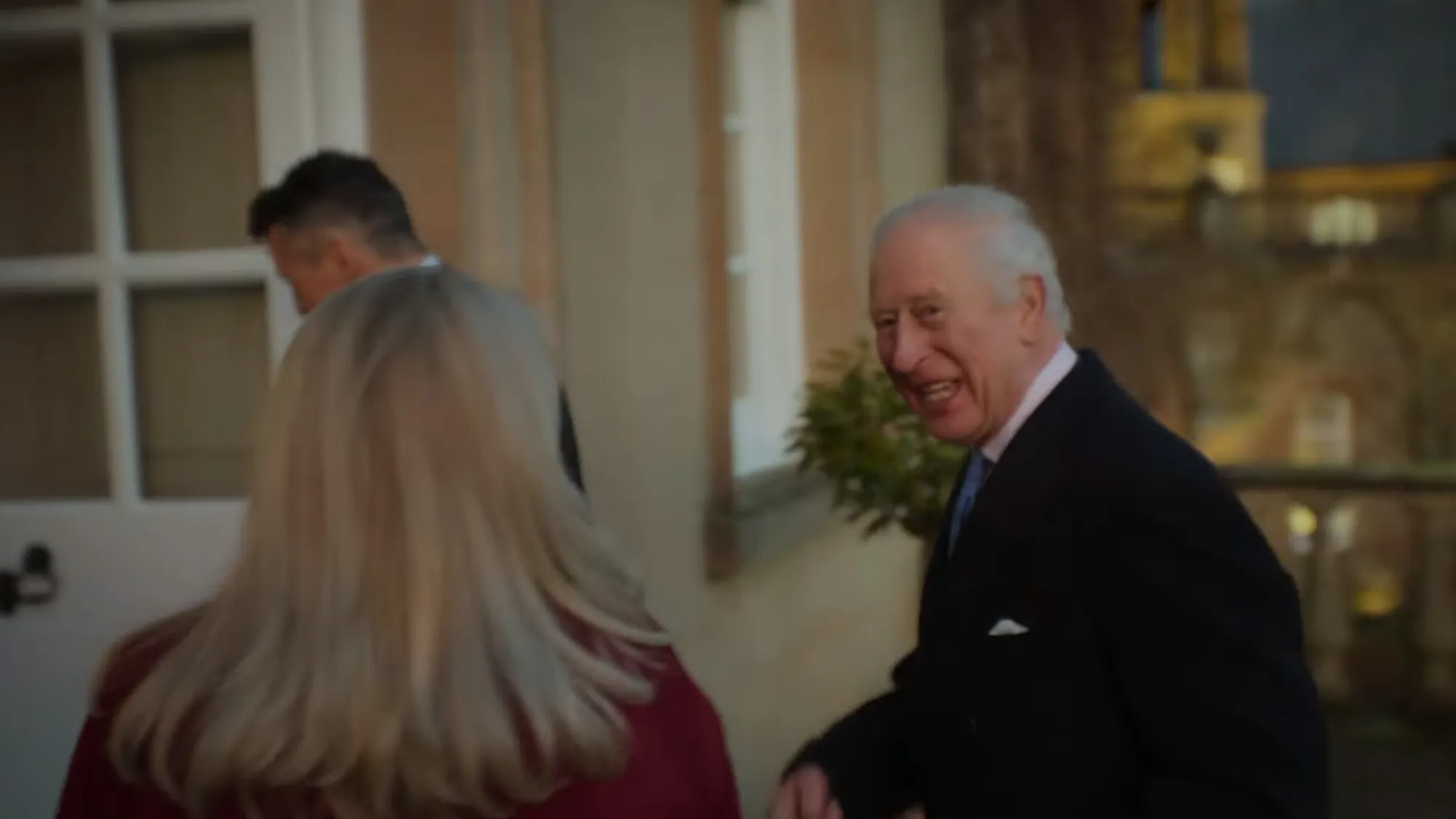 King Charles meeting with others. 