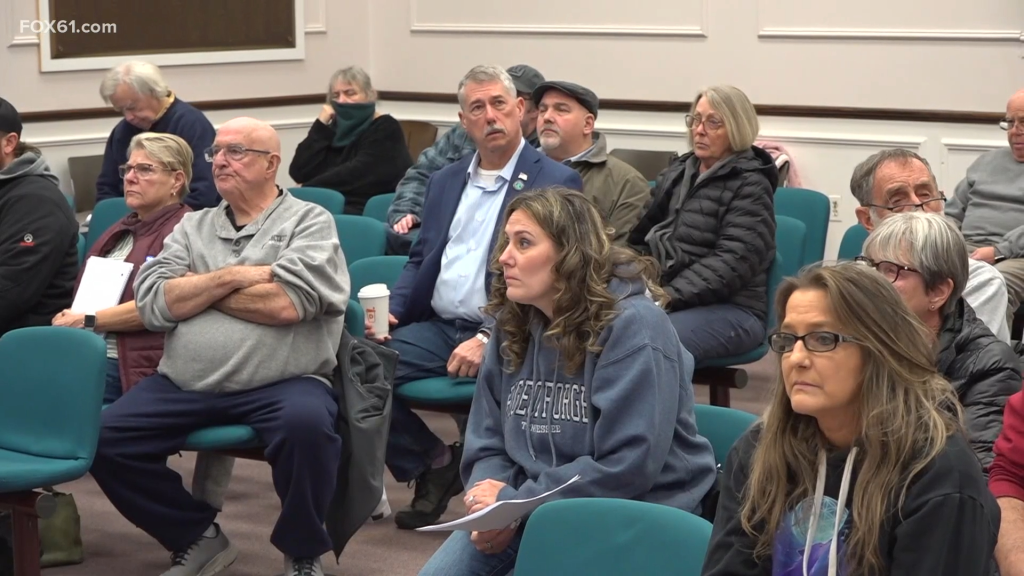 West Haven residents attend a city council meeting to complain about the mysterious humming noise.
