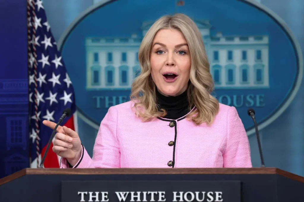 Leavitt’s abrupt stage exit triggers ‘insider trading’ accusations in prediction markets