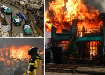 Wildfires race across Chile, leaving 18 dead and forcing thousands to flee