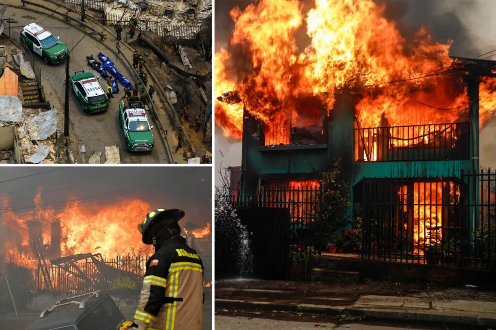 Wildfires race across Chile, leaving 18 dead and forcing thousands to flee