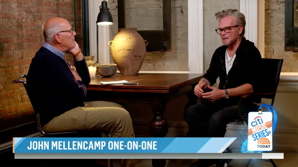 John Mellencamp during an interview on the Today show.