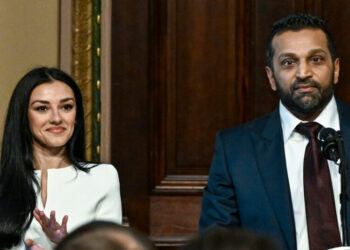 Kash Patel’s Girlfriend Seeks Fame and Fortune, Escorted by an F.B.I. SWAT Team