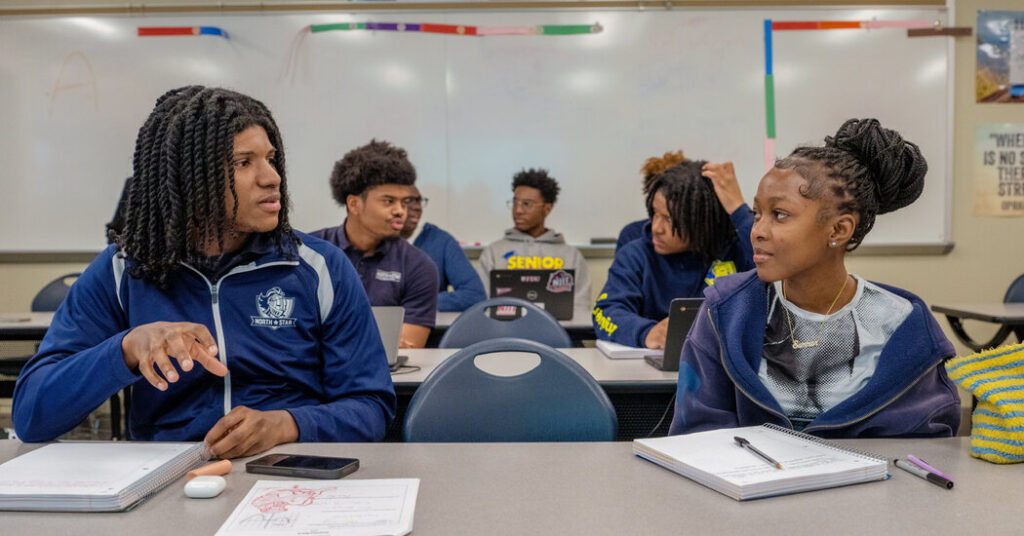 At This Newark School, A.I. Lessons Are the New Drivers’ Ed