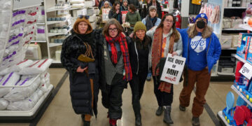 Protesters Press Target to Take a Stand Against ICE Crackdown in Minneapolis