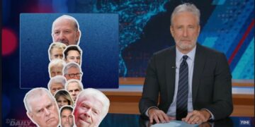 Jon Stewart Can’t Believe Elon Musk’s Choice of Holiday Party Venue