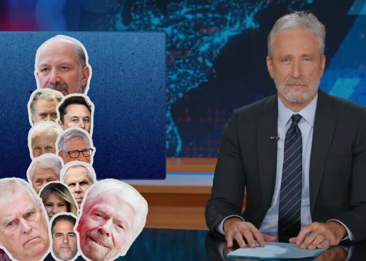 Jon Stewart Can’t Believe Elon Musk’s Choice of Holiday Party Venue