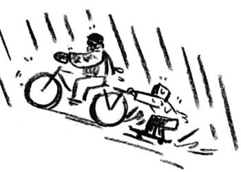 ‘As They Crested the Peak, the Skater Let Go and Swooped Left’