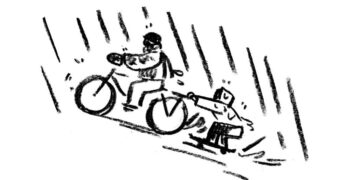 ‘As They Crested the Peak, the Skater Let Go and Swooped Left’