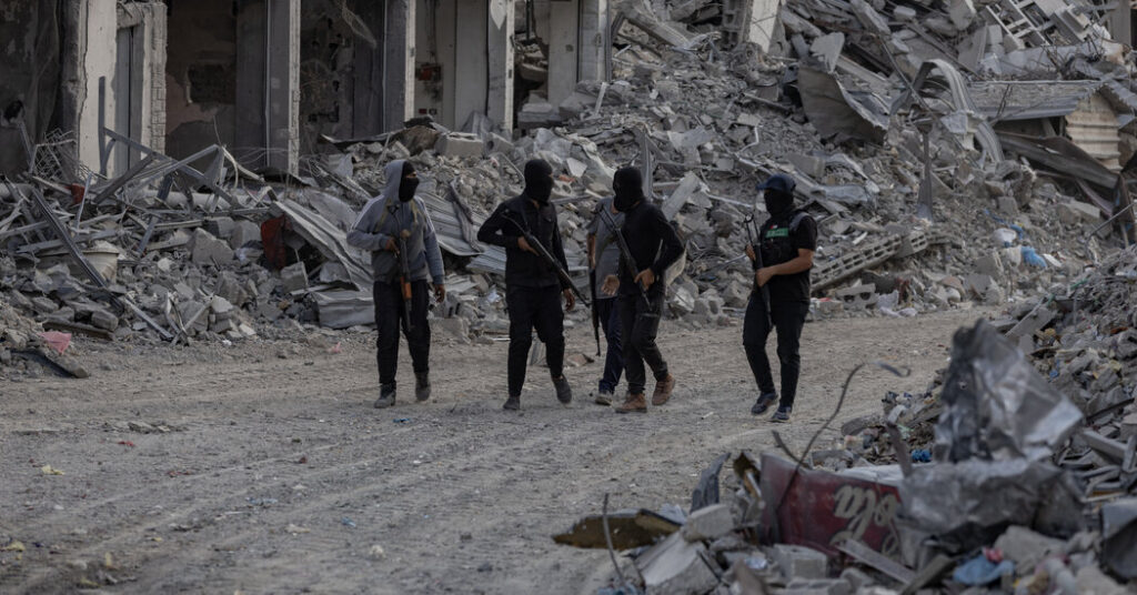 Hamas Would Keep Some Arms Initially in Draft Gaza Plan, Officials Say