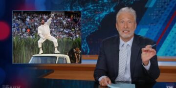 Jon Stewart Defends Bad Bunny’s Super Bowl Halftime Show