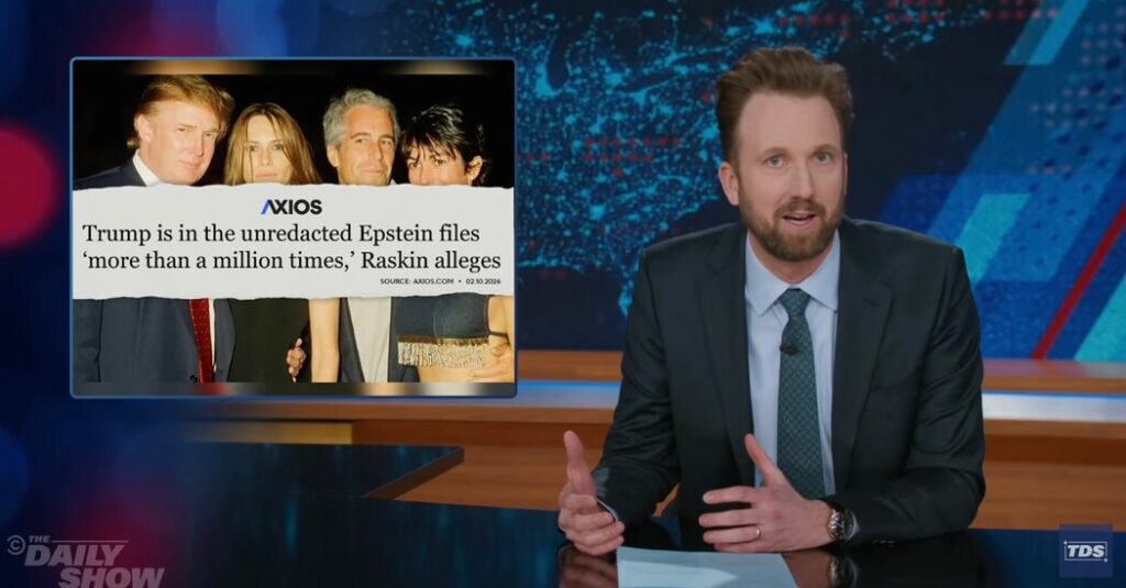 Late Night Mines Trump’s Million Mentions in the Epstein Files