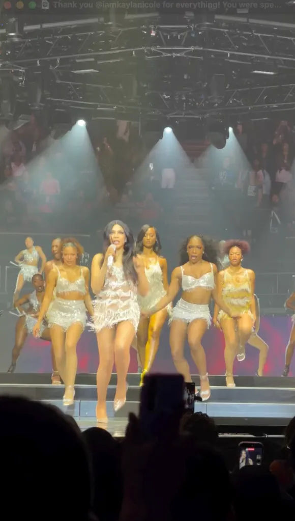 Toni Braxton performs alongside Kayla Nicole.