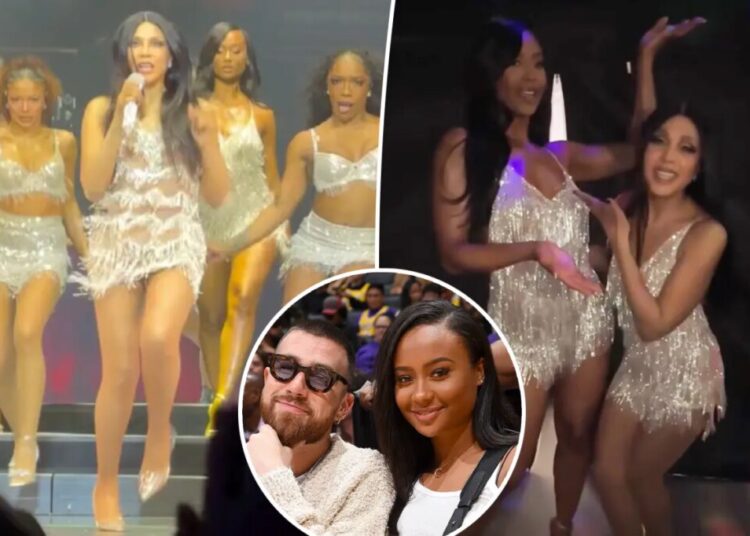 Kayla Nicole joins Toni Braxton on stage to perform dance that was alleged diss to Taylor Swift