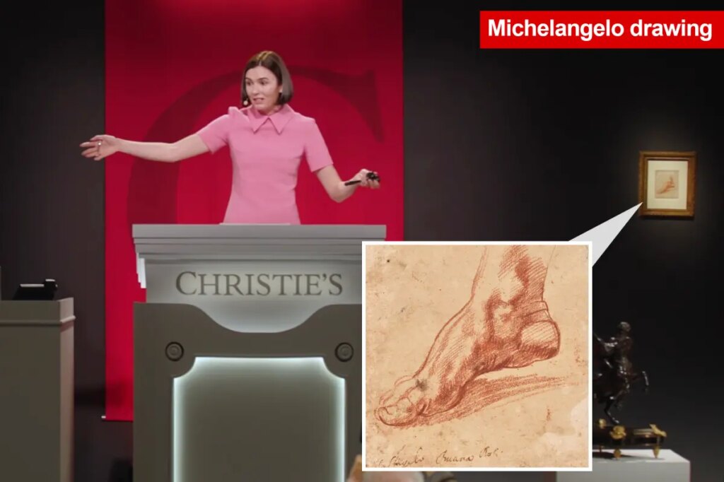 Heel yeah! Tiny drawing of man’s foot by Michelangelo fetches toe-curling $27M at auction 