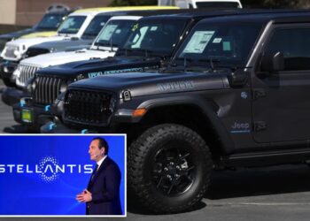 Stellantis stock plunges 25% as auto giant takes $26.5B charge from electric vehicle retreat