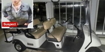 Slickly dressed bandit wanted for stealing $15K golf cart from Christian school