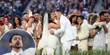 Couple in Bad Bunny’s Super Bowl halftime show performance got married for real